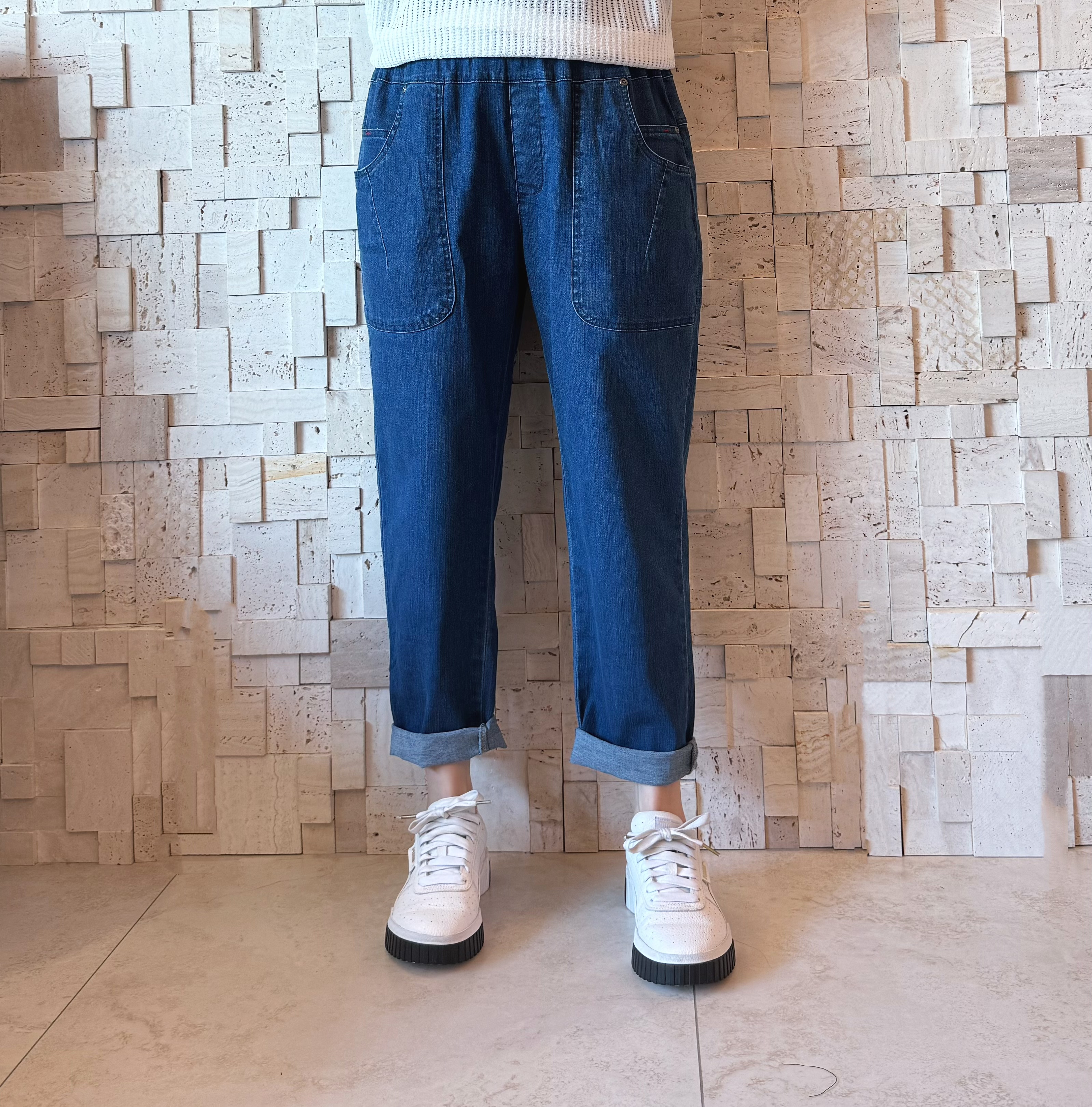 B00538 修腳雙袋牛仔褲