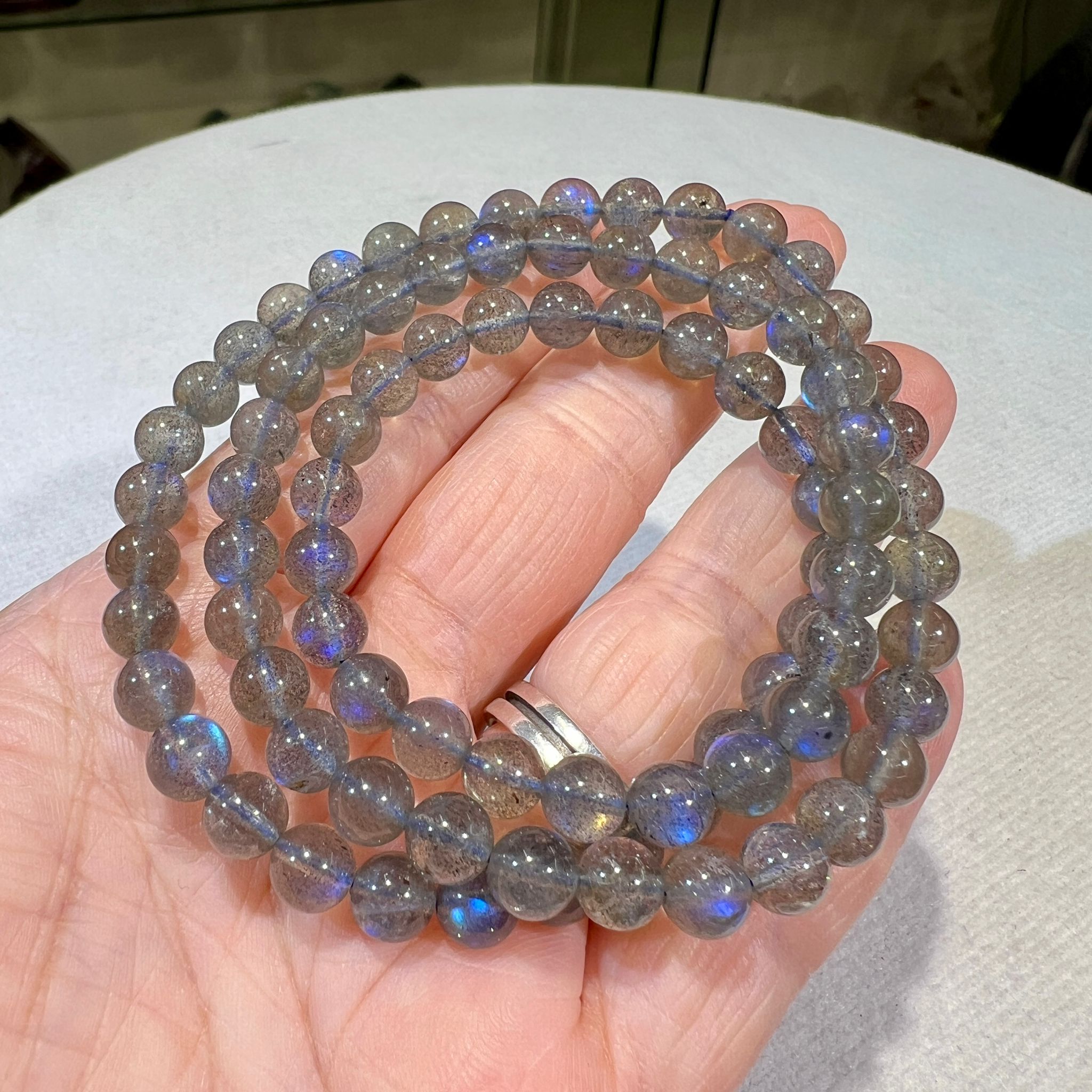 拉長石多圈 6.5mm+/- #CA0057