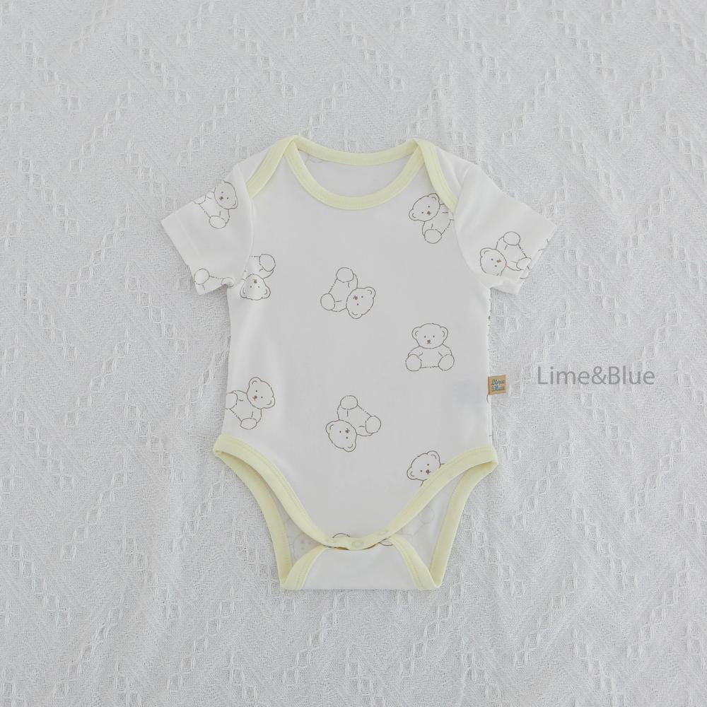 Lime Bear Baby Suit