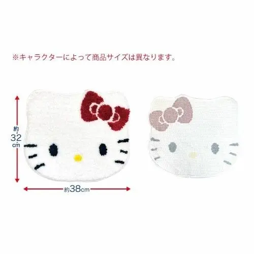 現貨🌸日本直送 |Sanrio  Kitty 造型止滑地墊 (絨毛大臉款) 