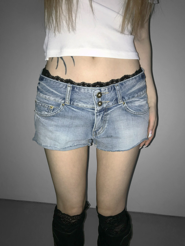 Lace Trim Layering Shorts