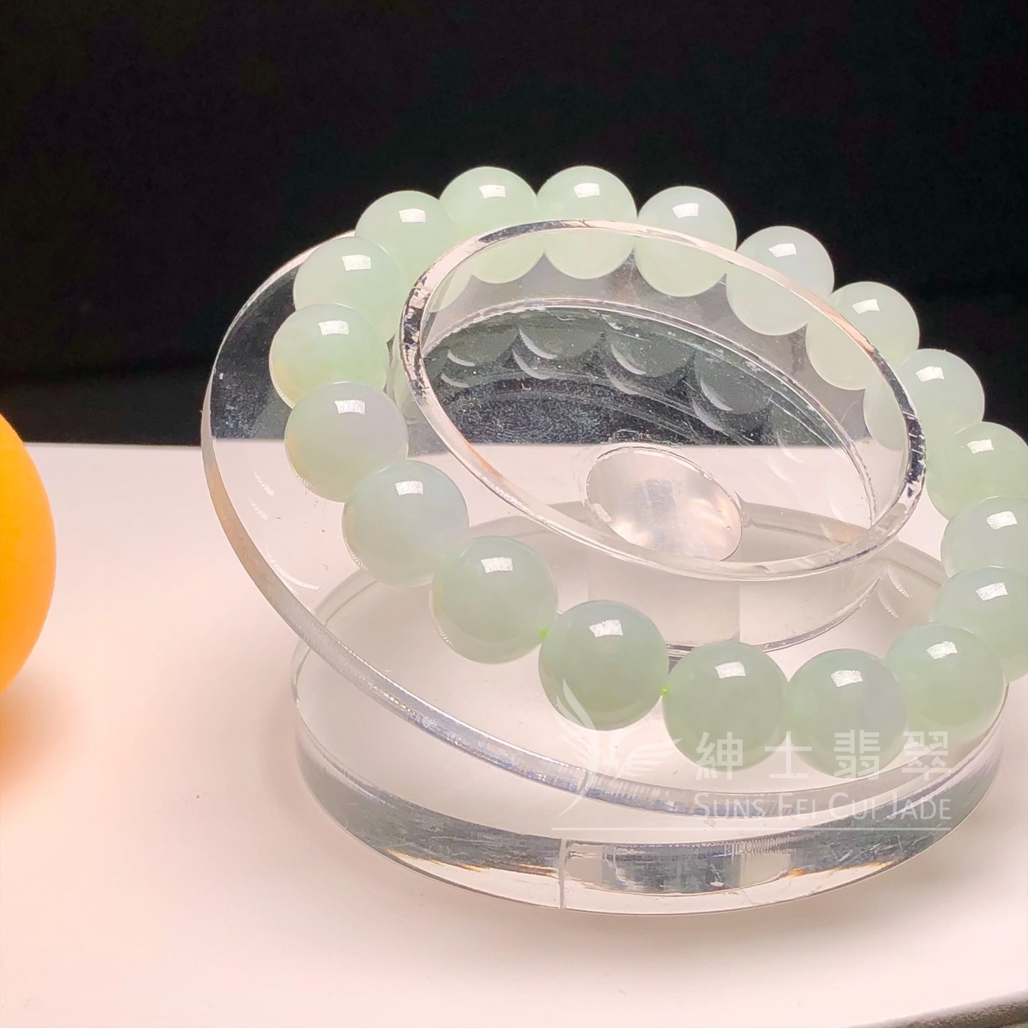 會卡蘋果甜綠手串10.7mm CA00419