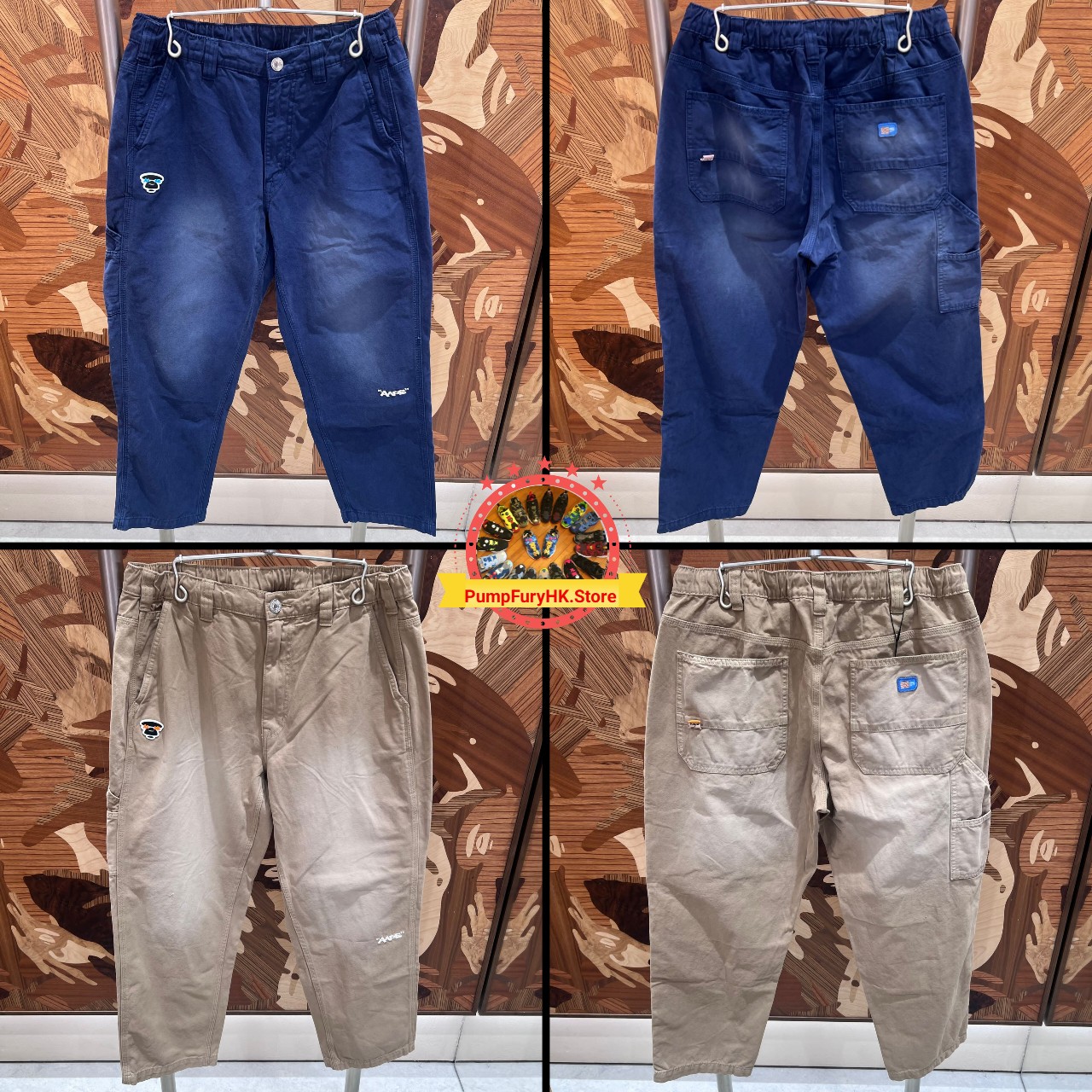 AAPE AAPEUNVS washed pants (D612)