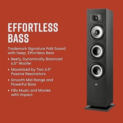 Polk Audio Monitor XT60 High-Resolution Floor Standing Loudspeakers (Pair)