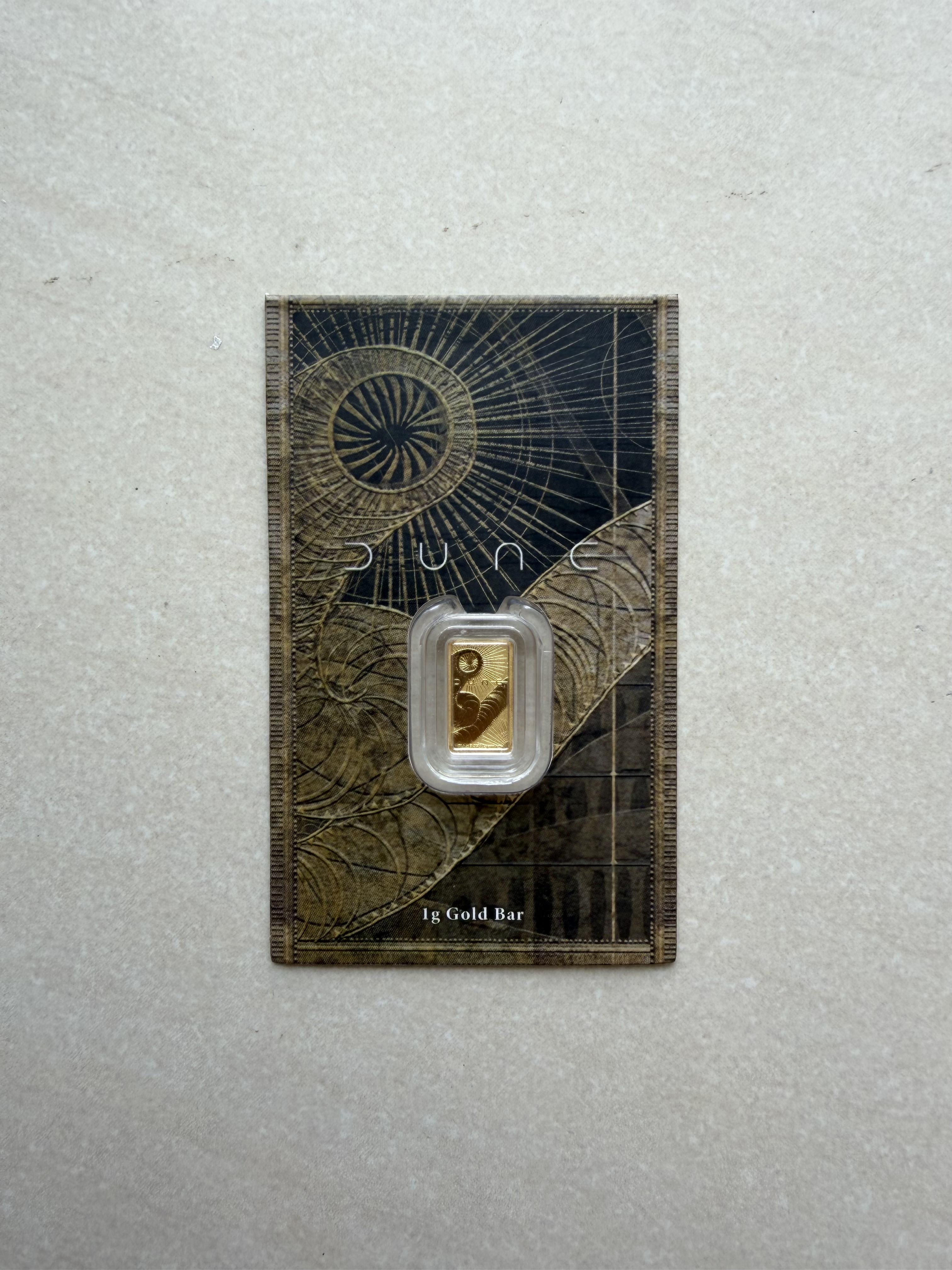 PERTH MINT Dune 1g 🇦🇺 Australia Limited Gold Bar Emas 999.9 with Sleeve 澳洲电影沙丘沙虫限量金条