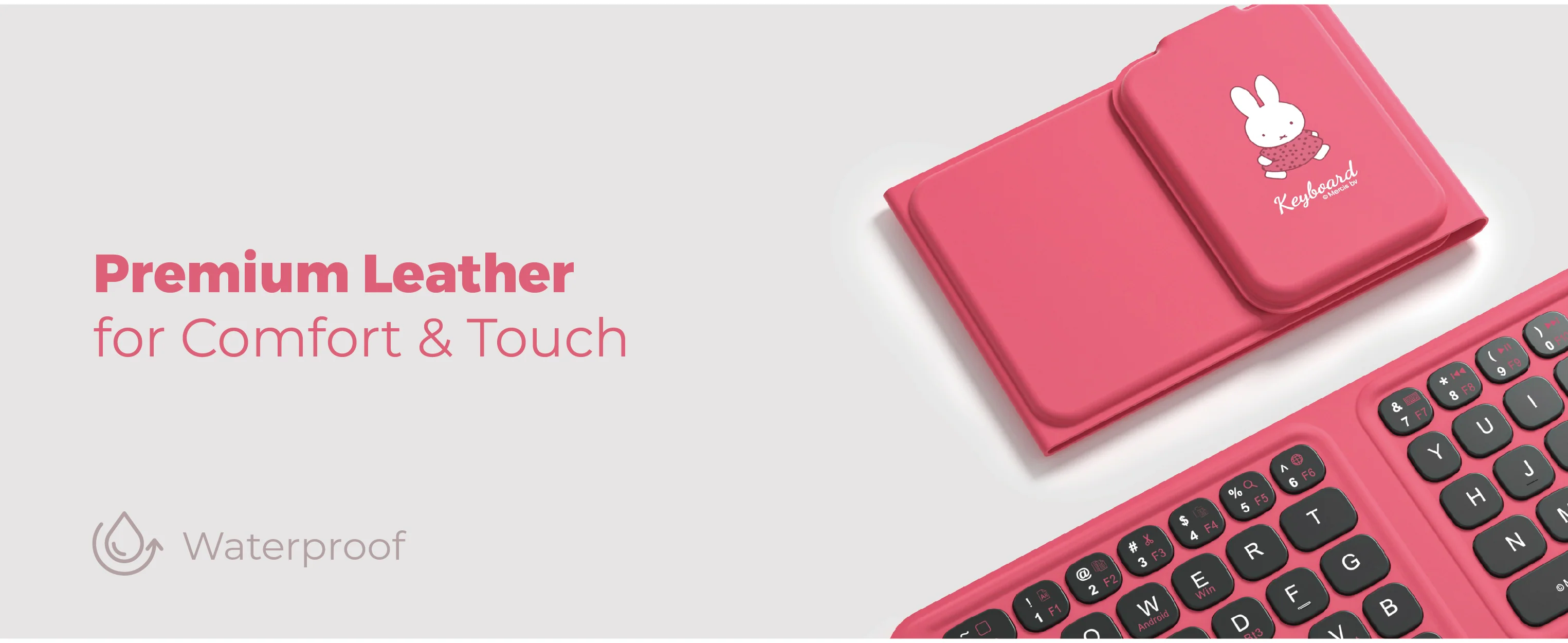 預購 miffy 三折式藍牙鍵盤 （3色選擇）