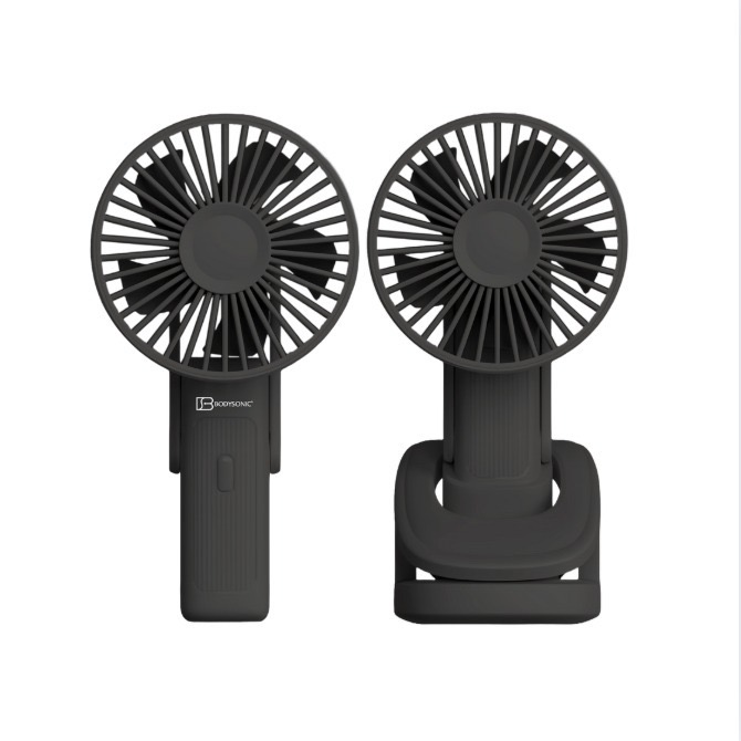 BODYSONIC E-Fan [灰色] 獨家旋轉USB支架夾子   