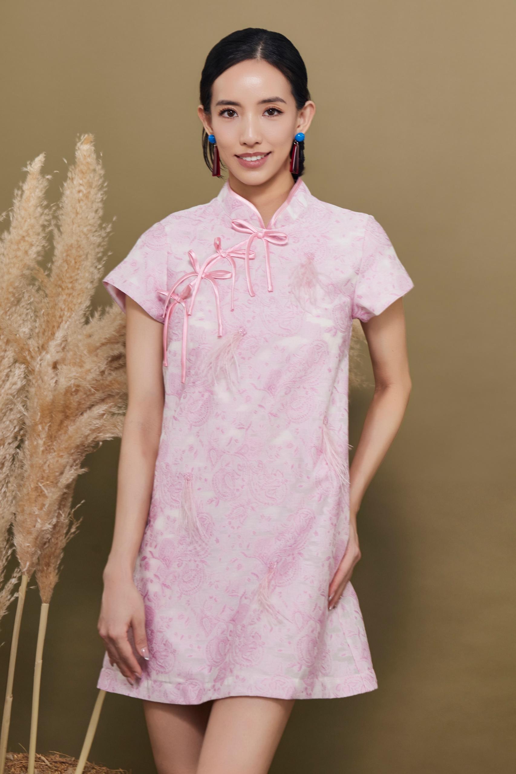 CD2167 Ethereal Blossom Qipao Dress
