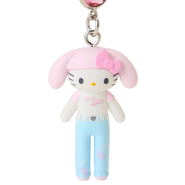   【現貨】 日本🇯🇵 sanrio hello kitty - 兔耳  長腿 電話繩/ 手機吊飾