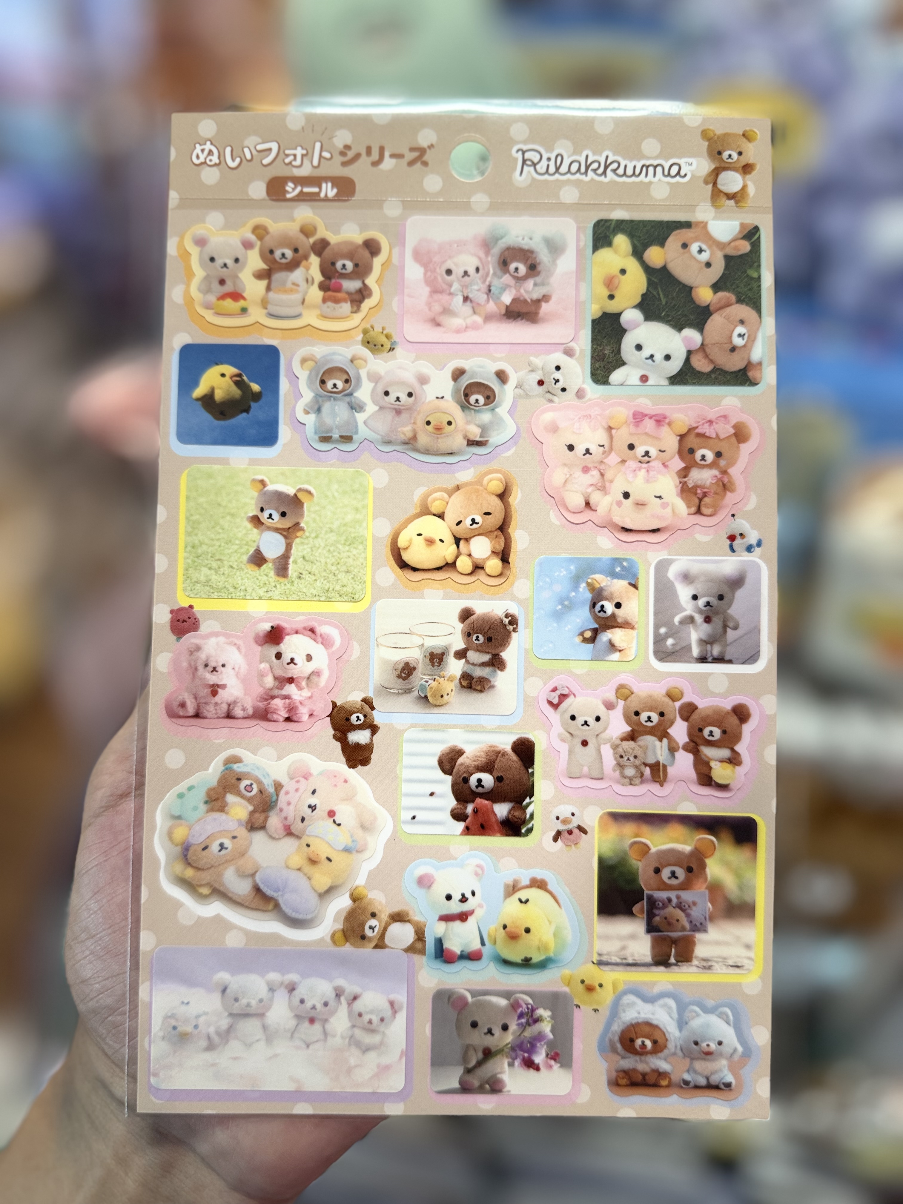 《現貨》全新rilakkuma寫真系列貼紙