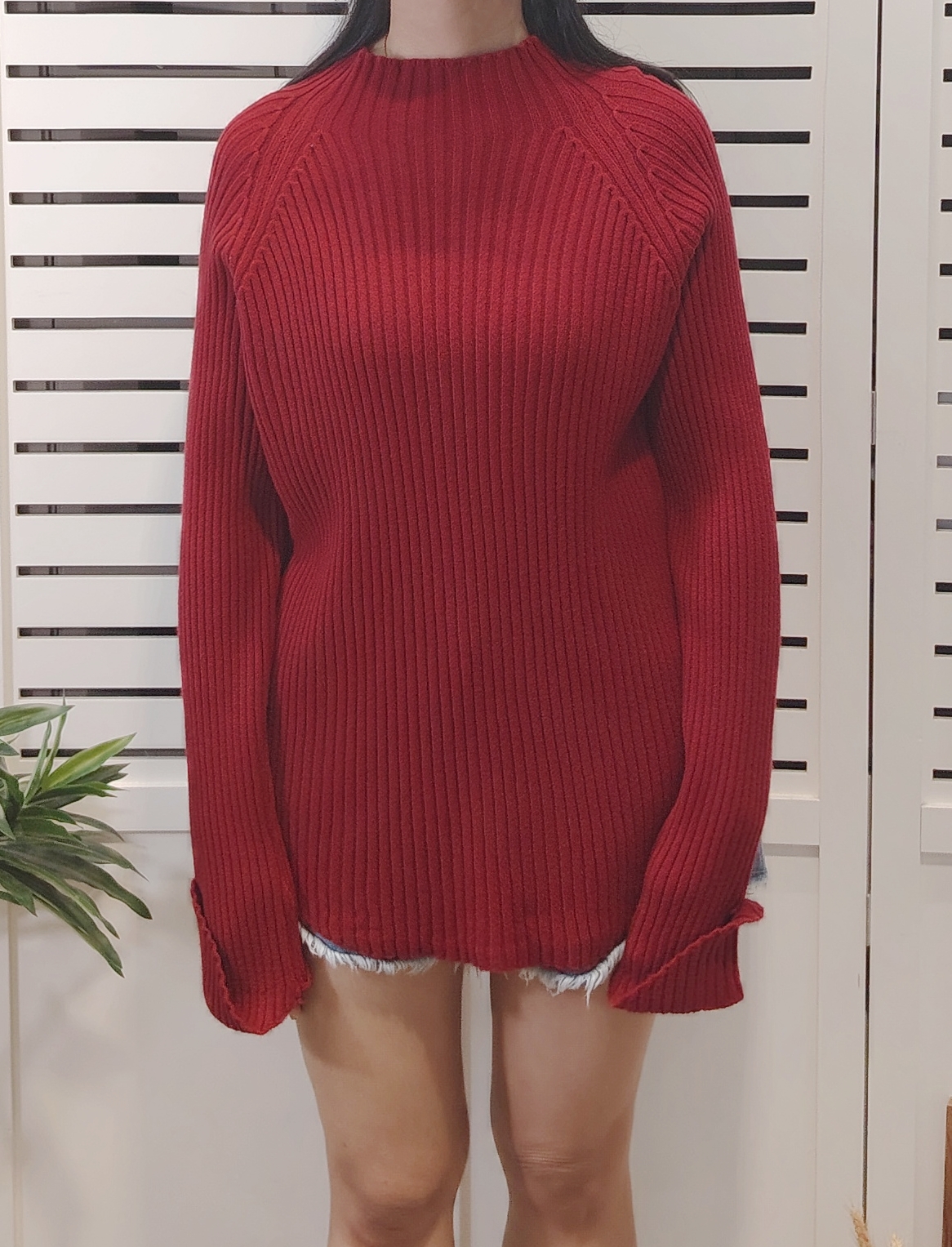 S2100 High Neck Long Sleeve Jumper 