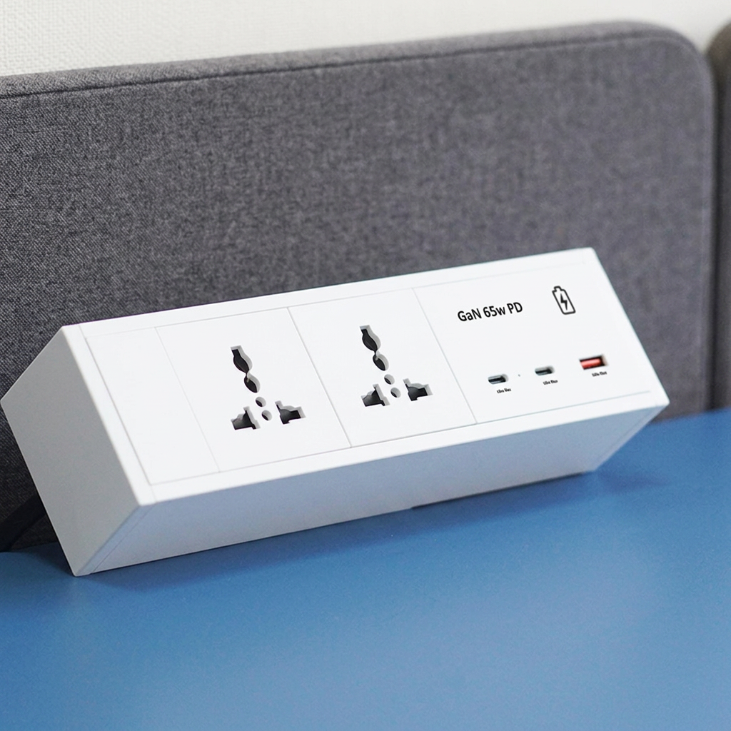 Cube 8 Desktop Socket 65w Fast Charger/ Power Station/ Phone Charger