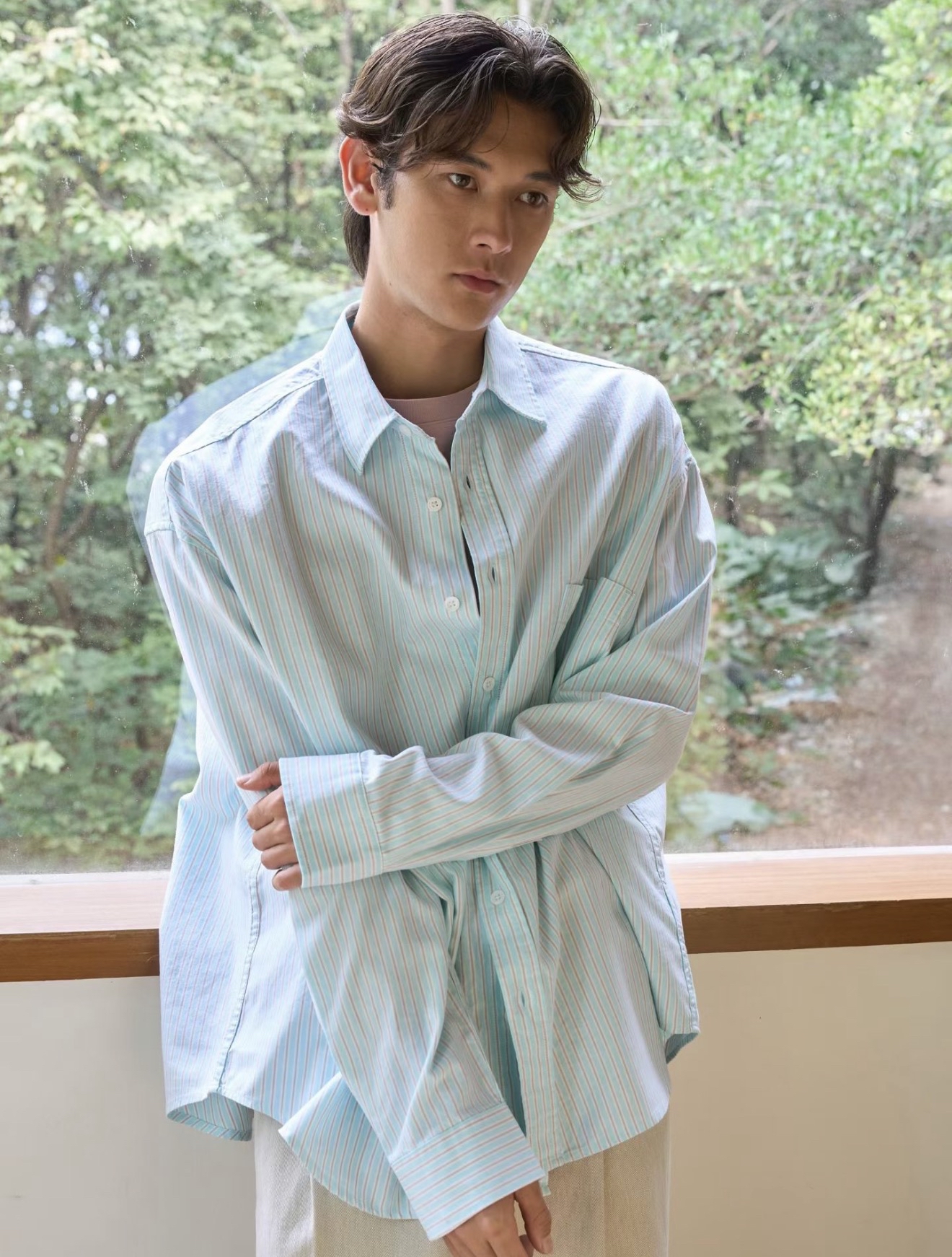 (推薦款) Striped casual shirt #sh16