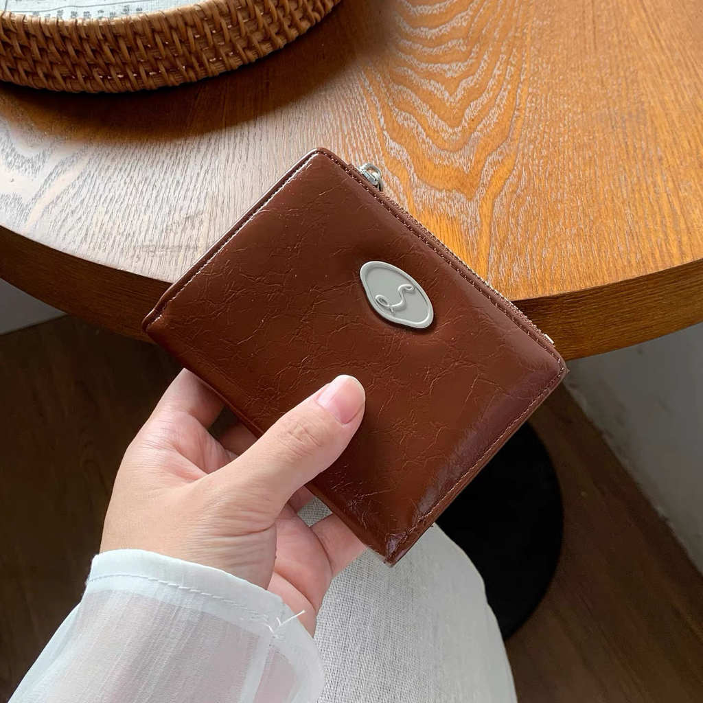 Korean Wax Leather Wallet