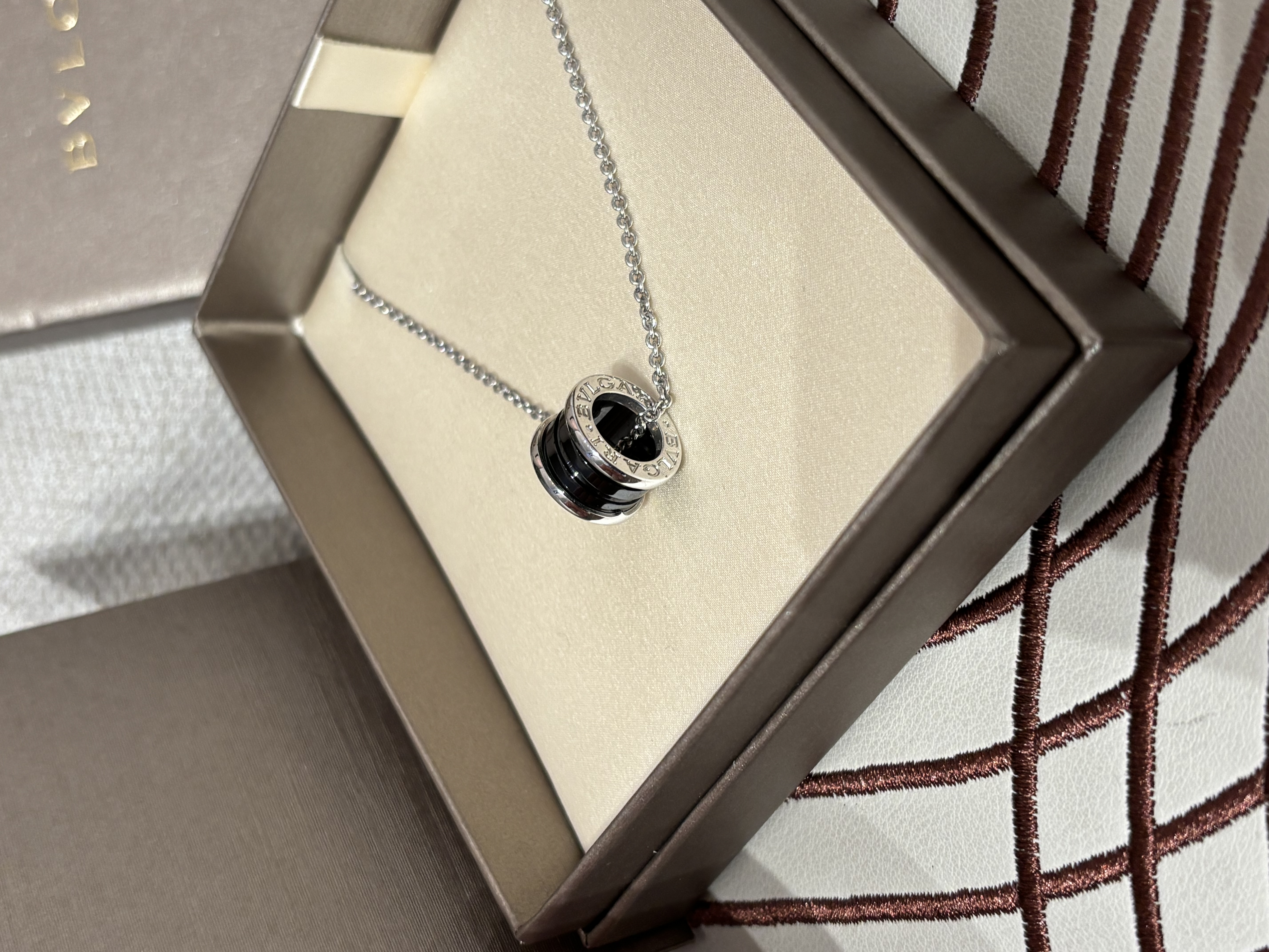 BULGARI 925 Silver Save The Children Necklace純銀頸鏈100%Authentic ,98% new ✅ certificate✅box 