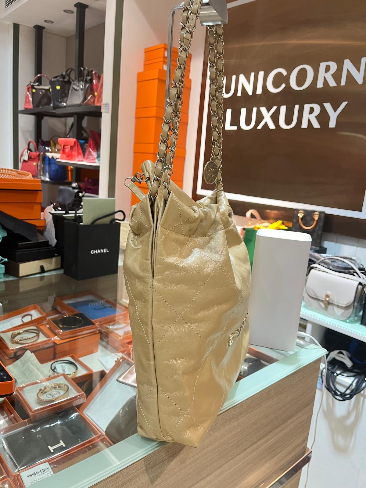 Chanel 22 small hobo 100%Authentic ,98%new ✅專門店收據✅chip✅dust bag✅box