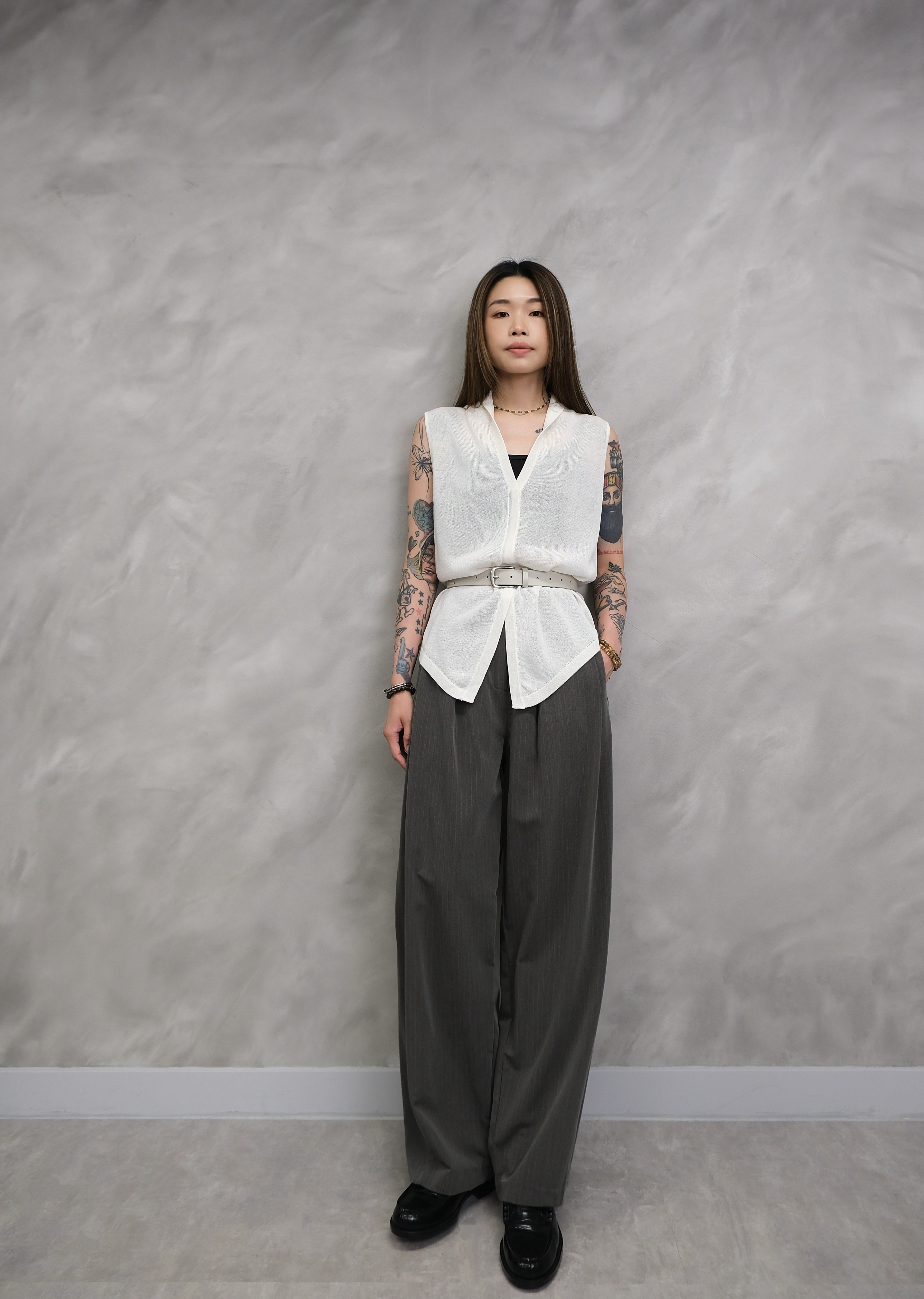 High quality v-neck knit top #top135