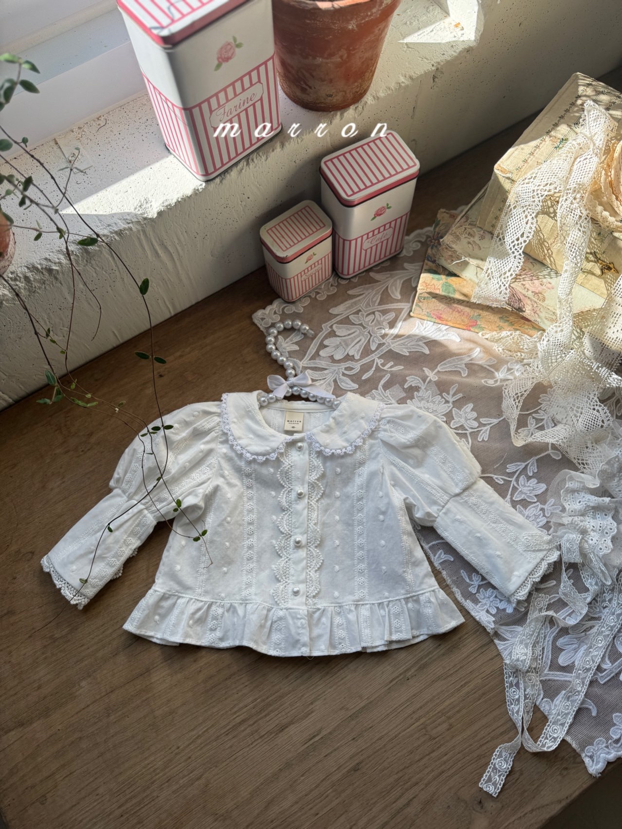 🇰🇷Marron blouse