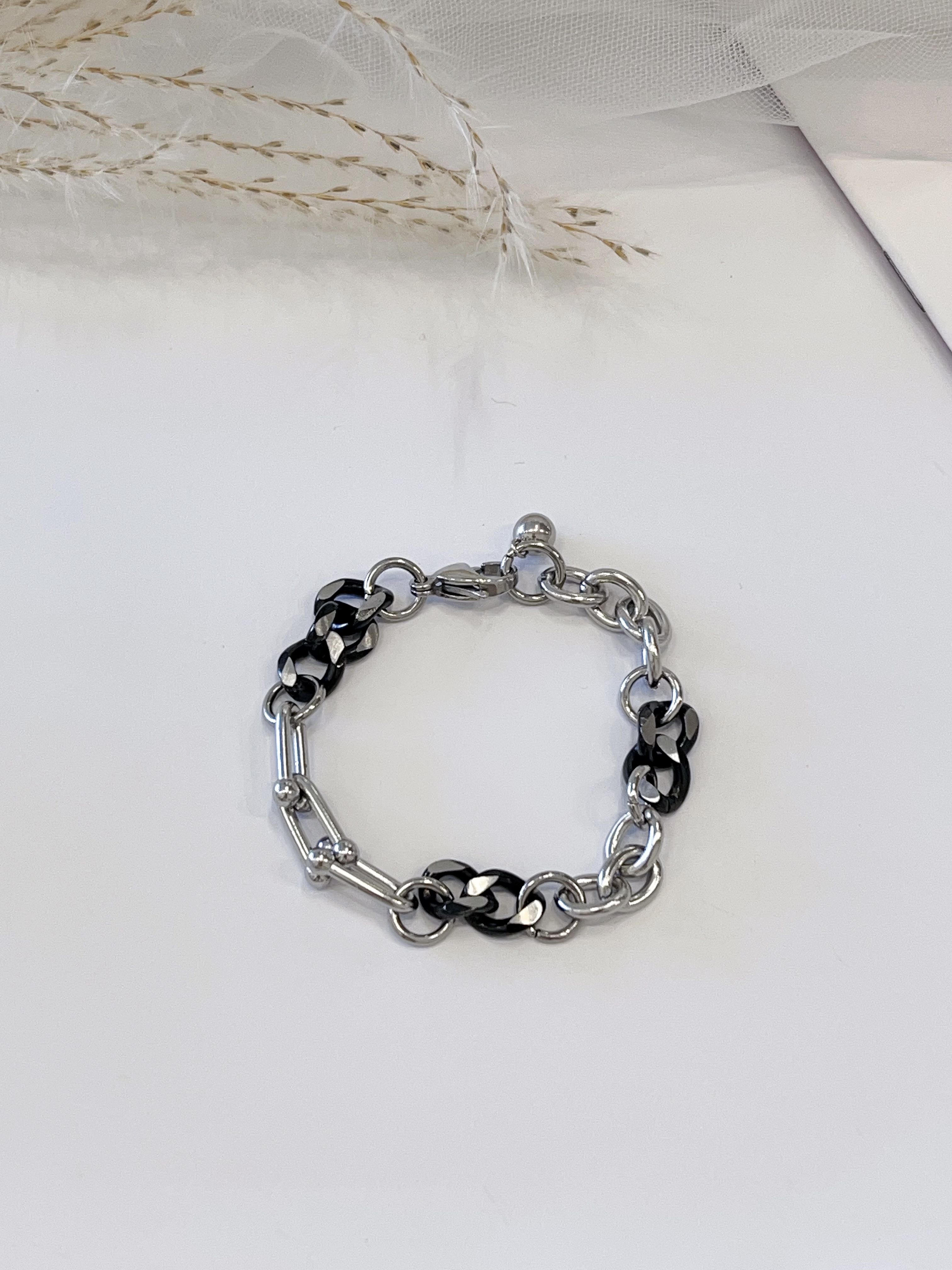 中性简约钛钢手链