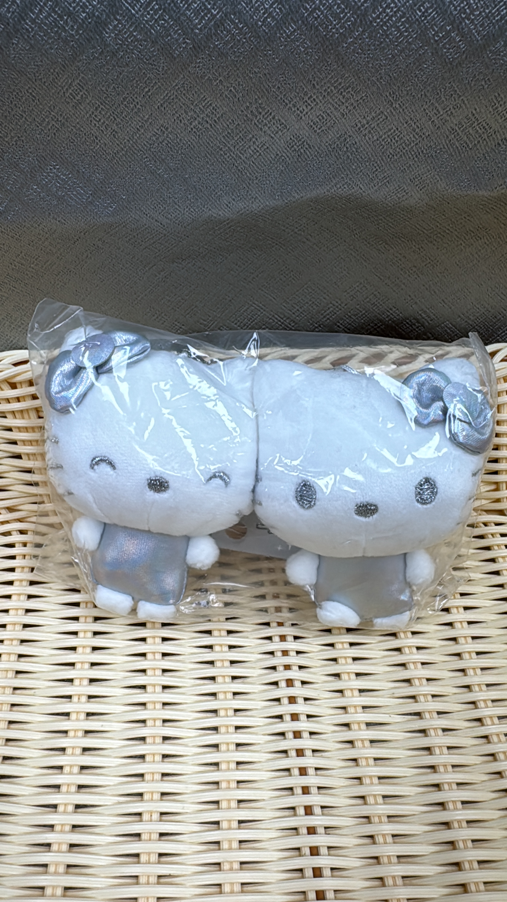 可愛雙子Hello Kitty毛絨掛飾