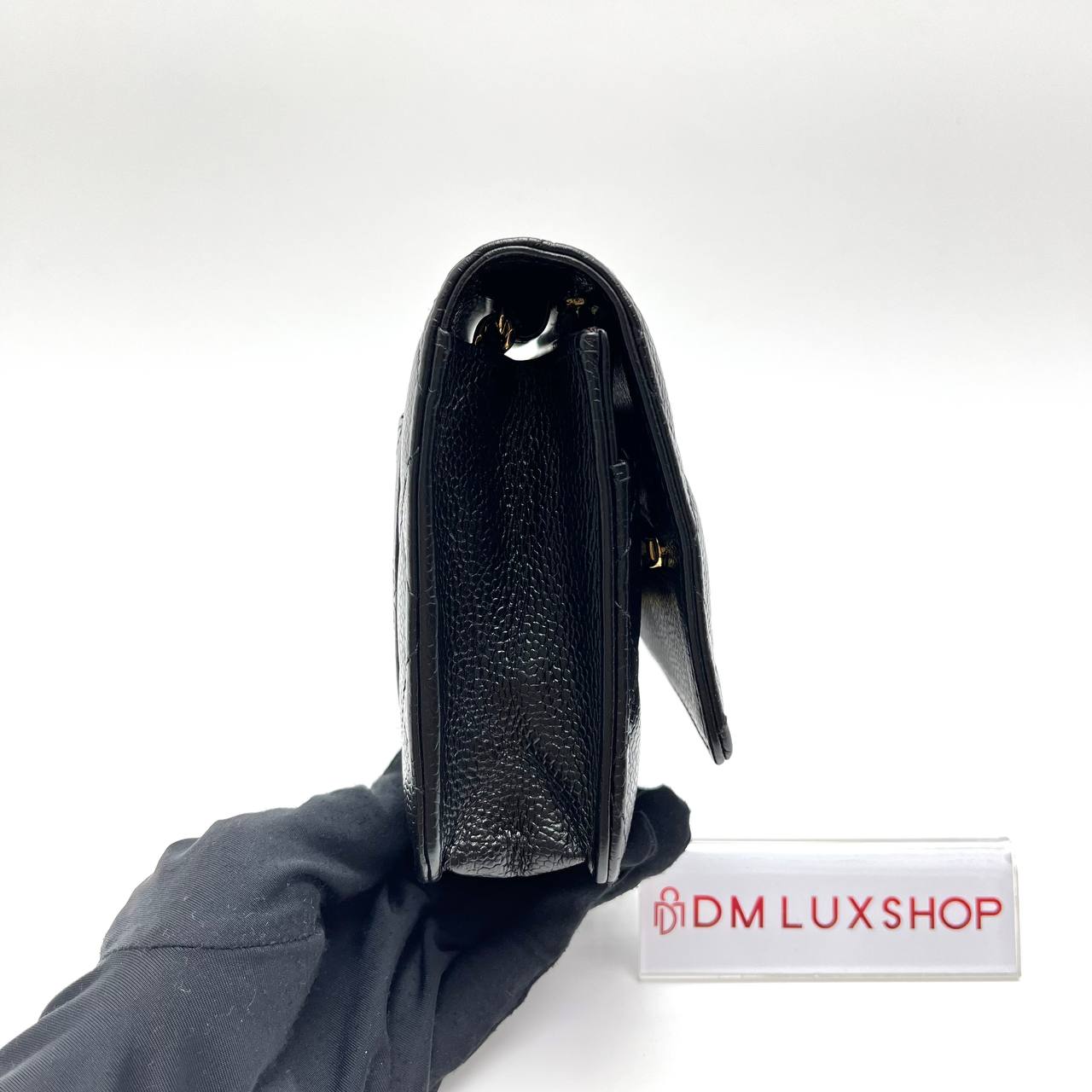 Chanel Black Caviar Classic WOC GHW (Serial 29, Y: 2019)