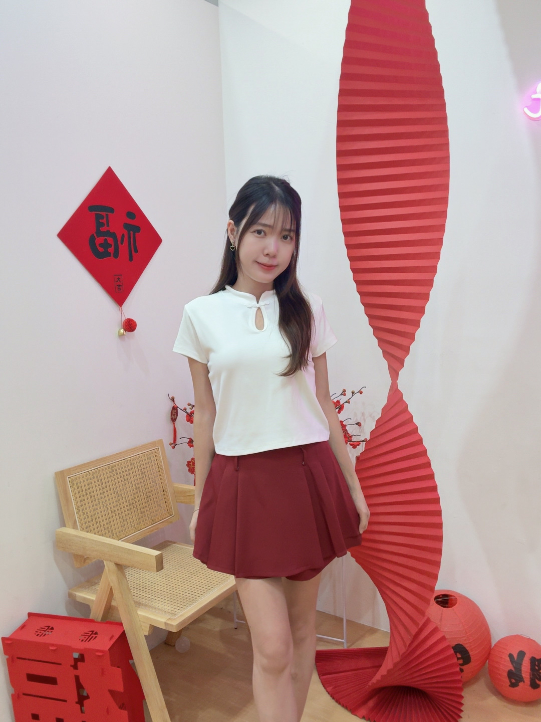 新中式立领盘扣纯棉短上衣 R2958