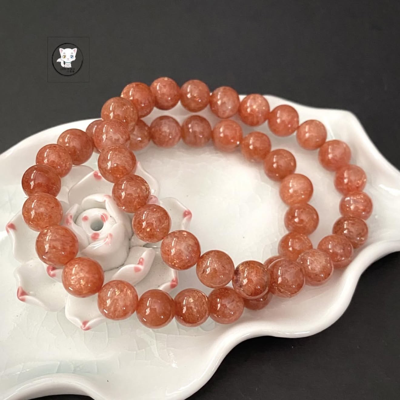 天然金太陽石手鏈 9mm