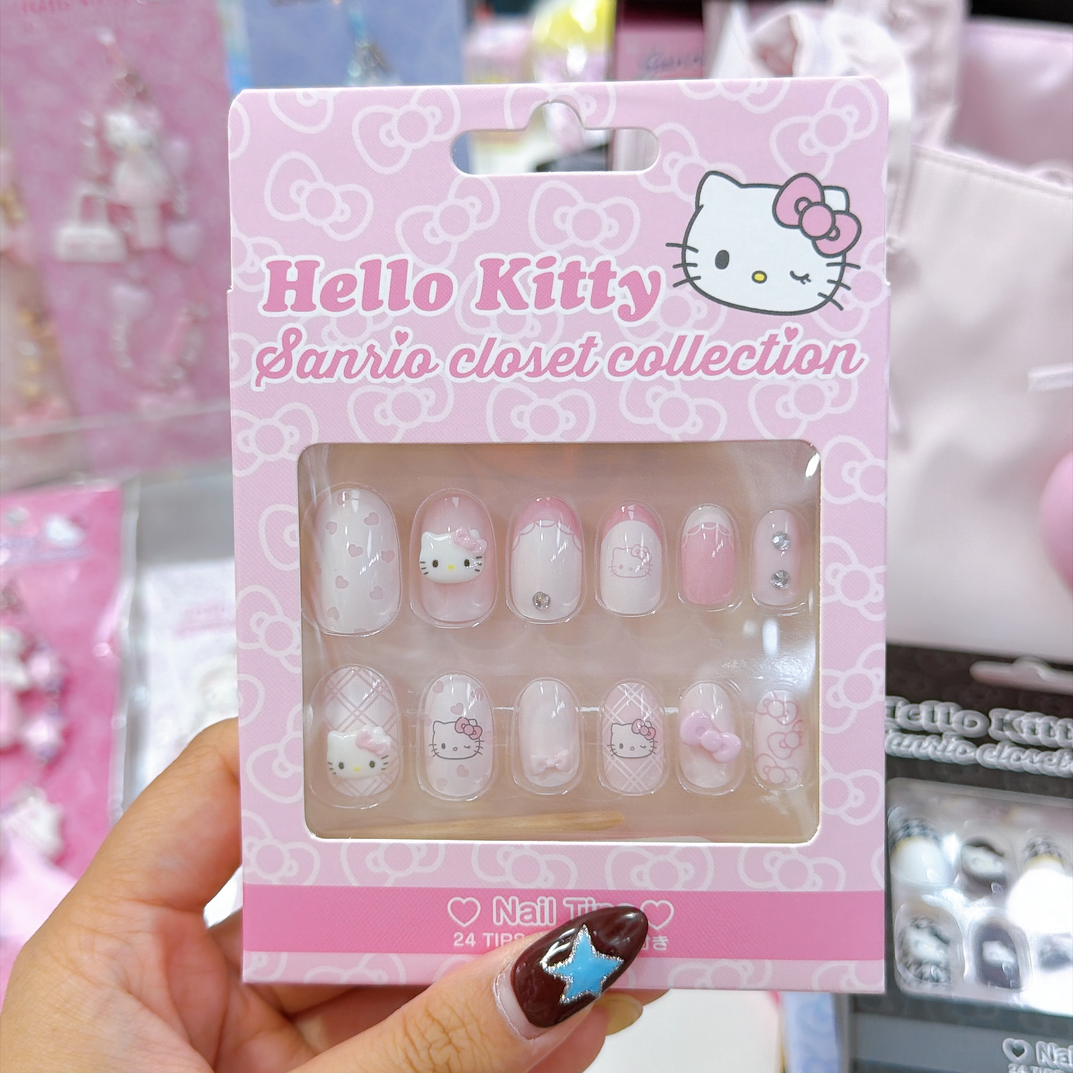 日本即送日本版Hello Kitty生日系列穿戴甲