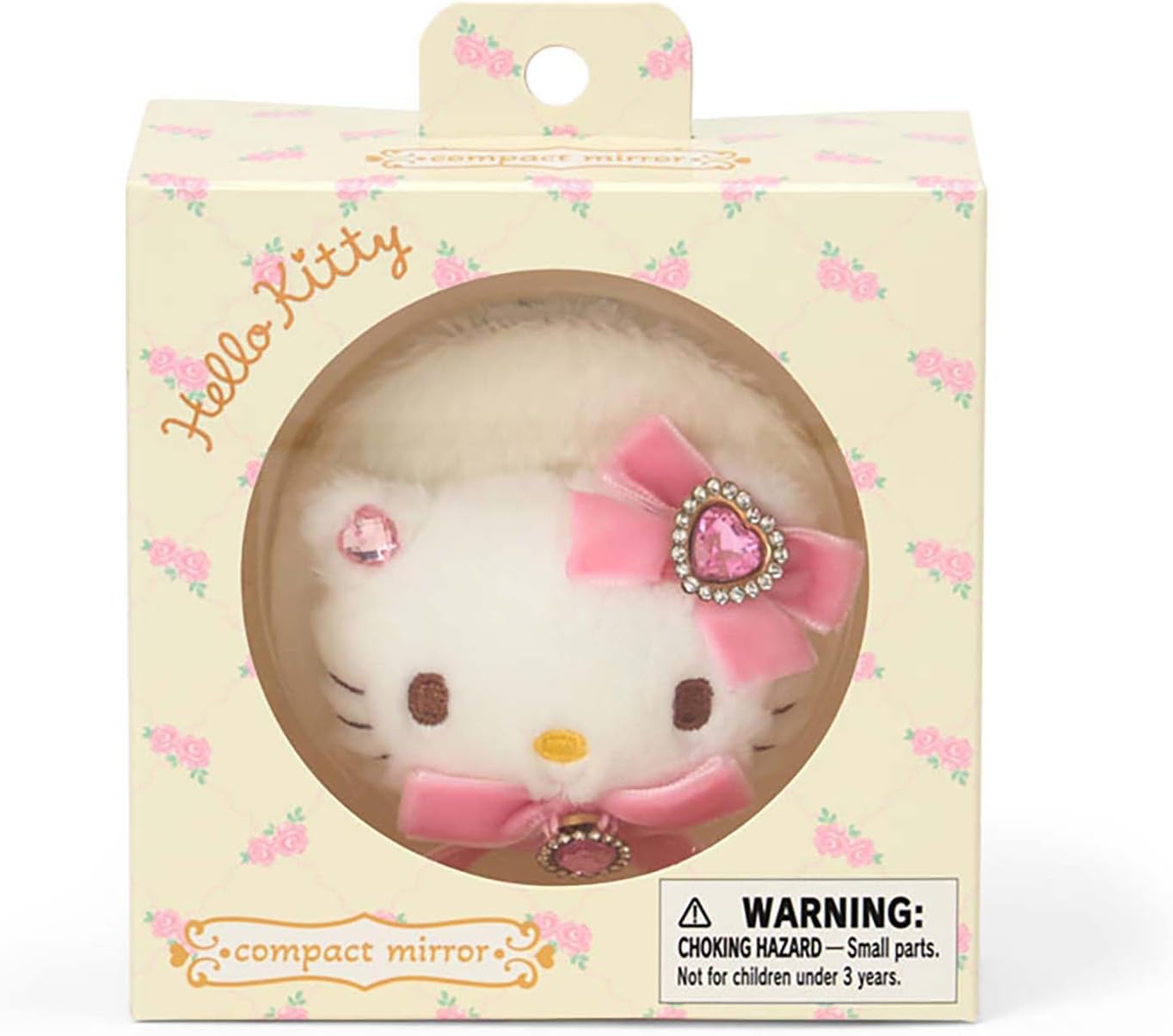 預訂 | 日本版 Sanrio 寶石x蝴蝶結刺繡隨身鏡