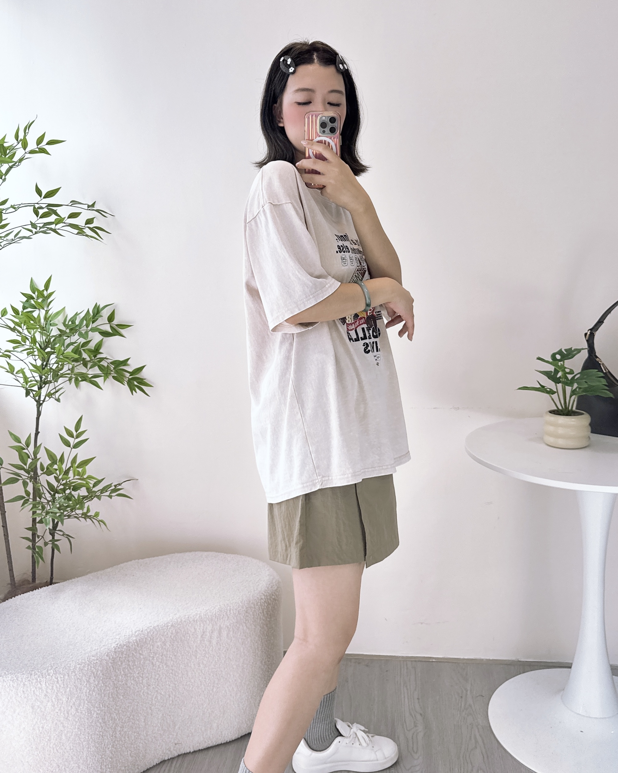 街頭風洗水Print上衣 3色