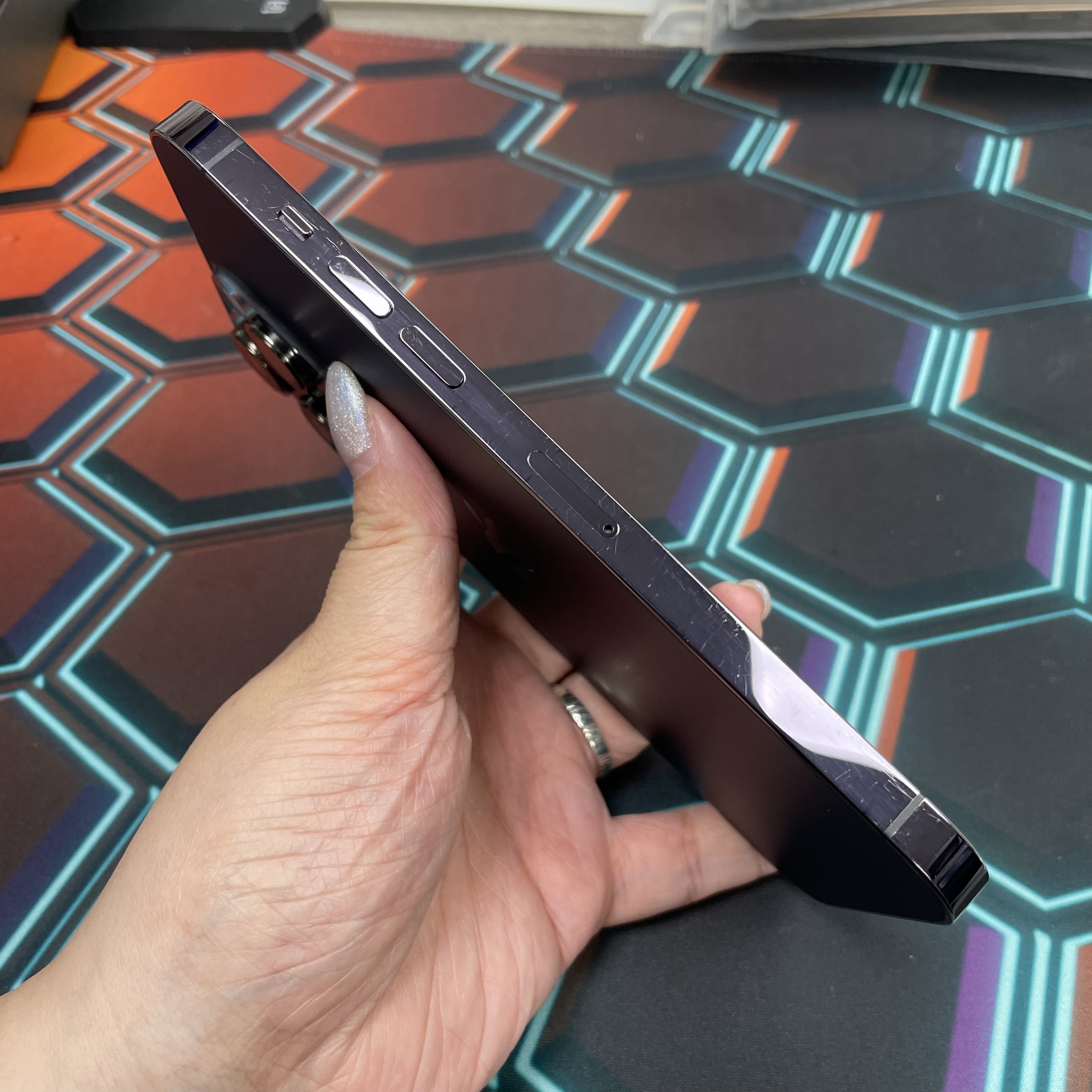 *6959 14 Pro max 靚機 256GB 電77 紫色 purple