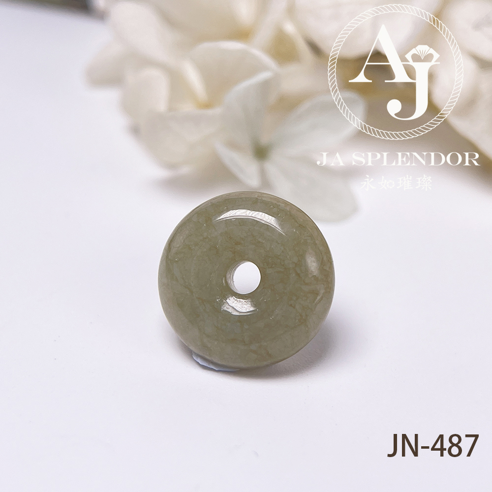 JN-486/487/499 天然翡翠A玉 冰潤大地黃小平安扣