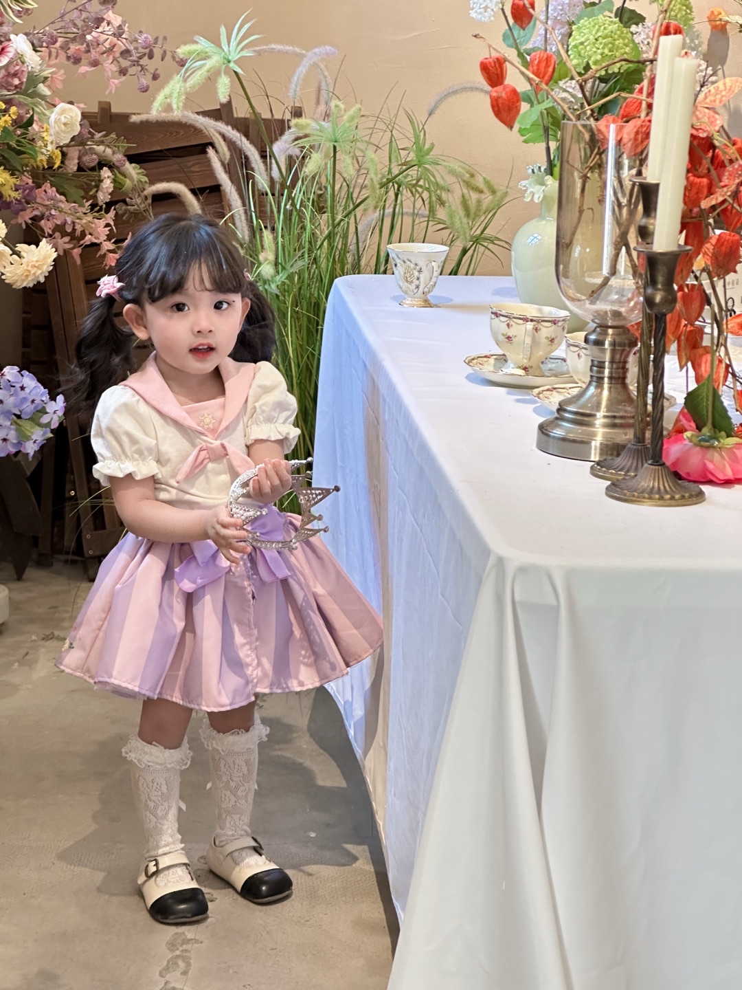 A0165 長髮公主娃娃領套裝