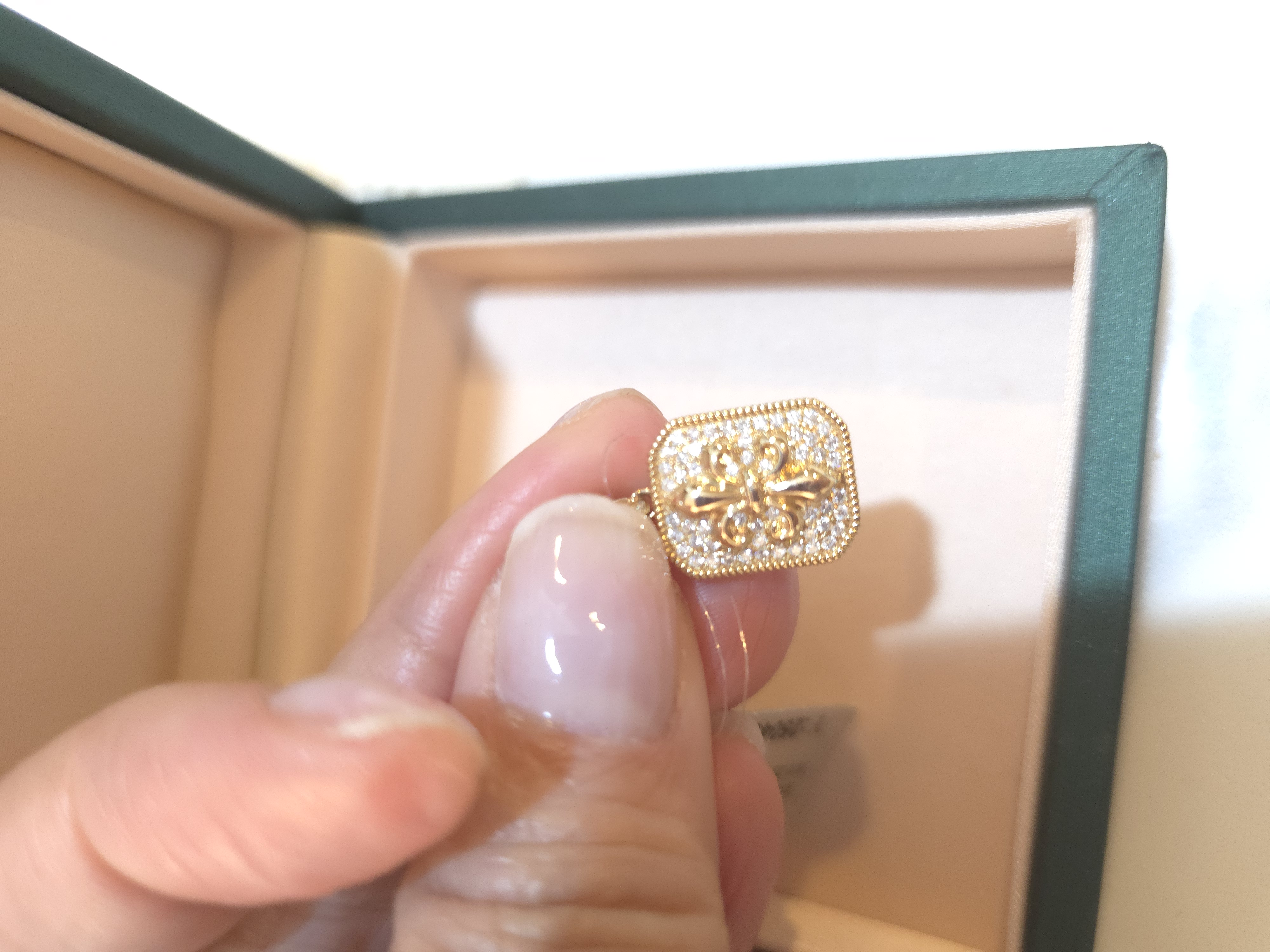 18K培育鑽石吊墜 d0.297 G3.691 