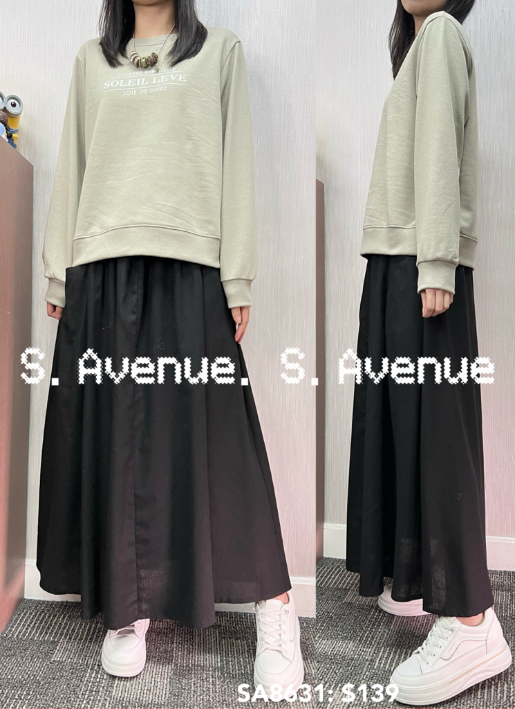 SA8631: 長袖英文字衞衣