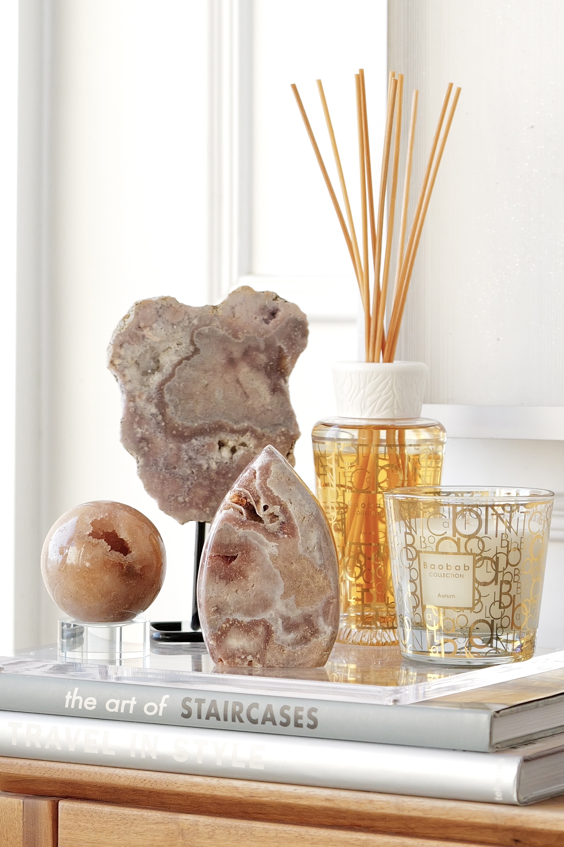 ༒ 11.7cm粉紅紫水晶 晶牙火焰形原石柱擺件༒ PA.7075CA8G5TS-RA28*5NM