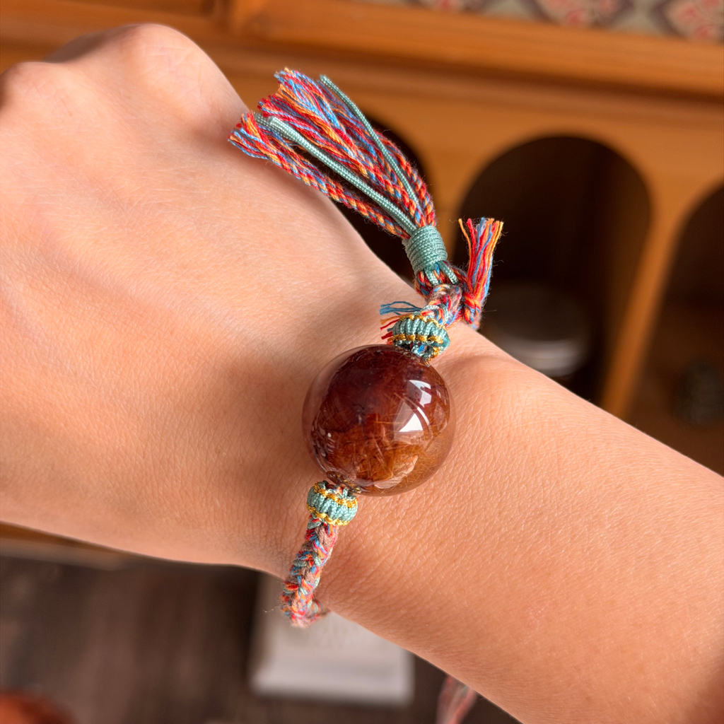 魔鬼髮晶/銀髮晶+金髮晶襯手繩系列