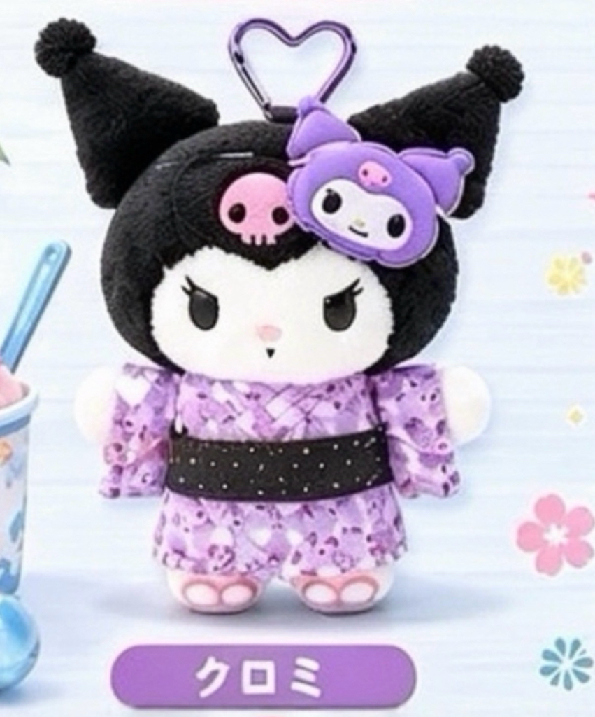 [7月尾到貨] Sanrio 7月新款和服浴衣公仔掛件系列