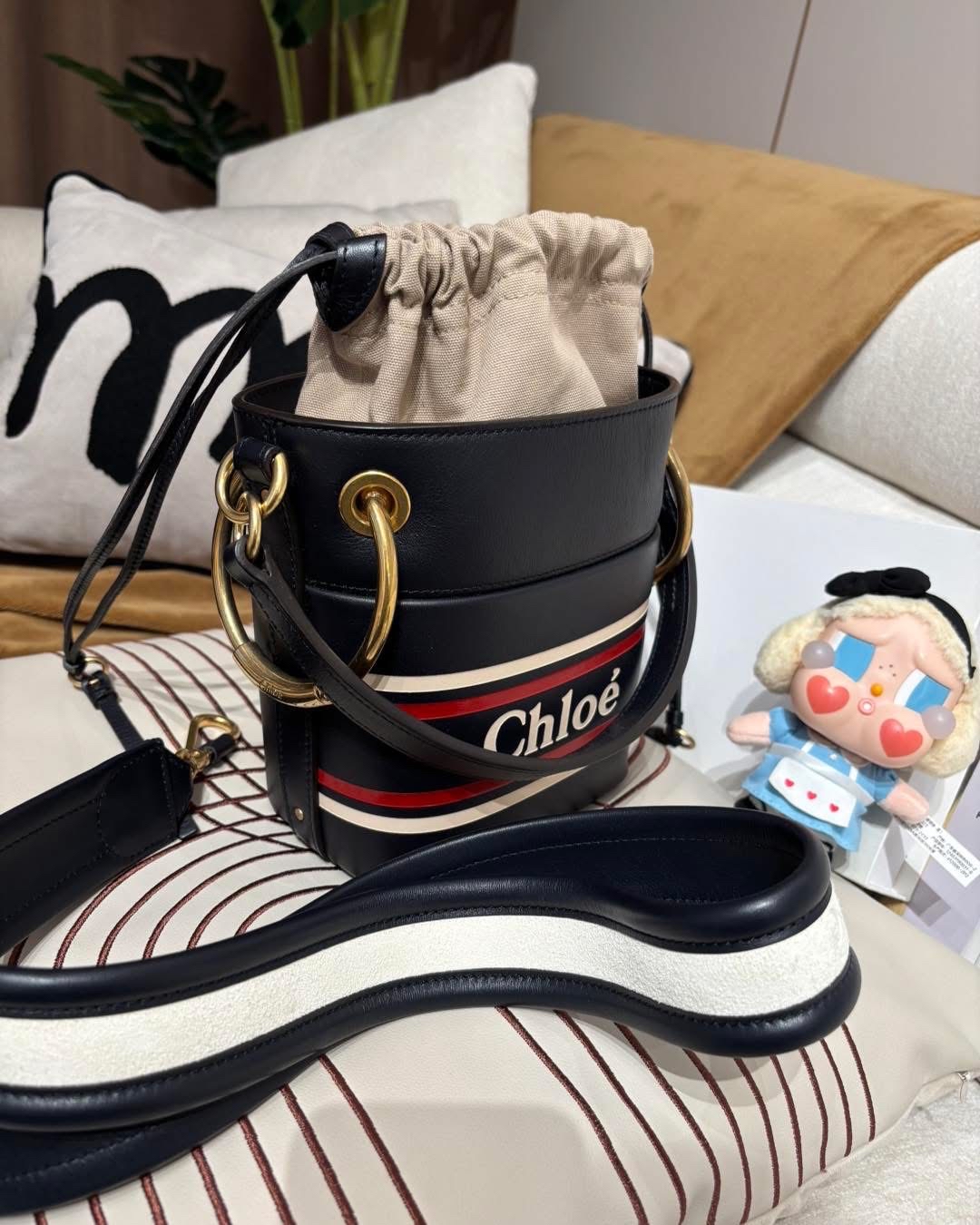 Chloe Roy Bucket 2Way Bag 藍色小牛皮水桶 100%Authentic, 98%New ✅Dust bag