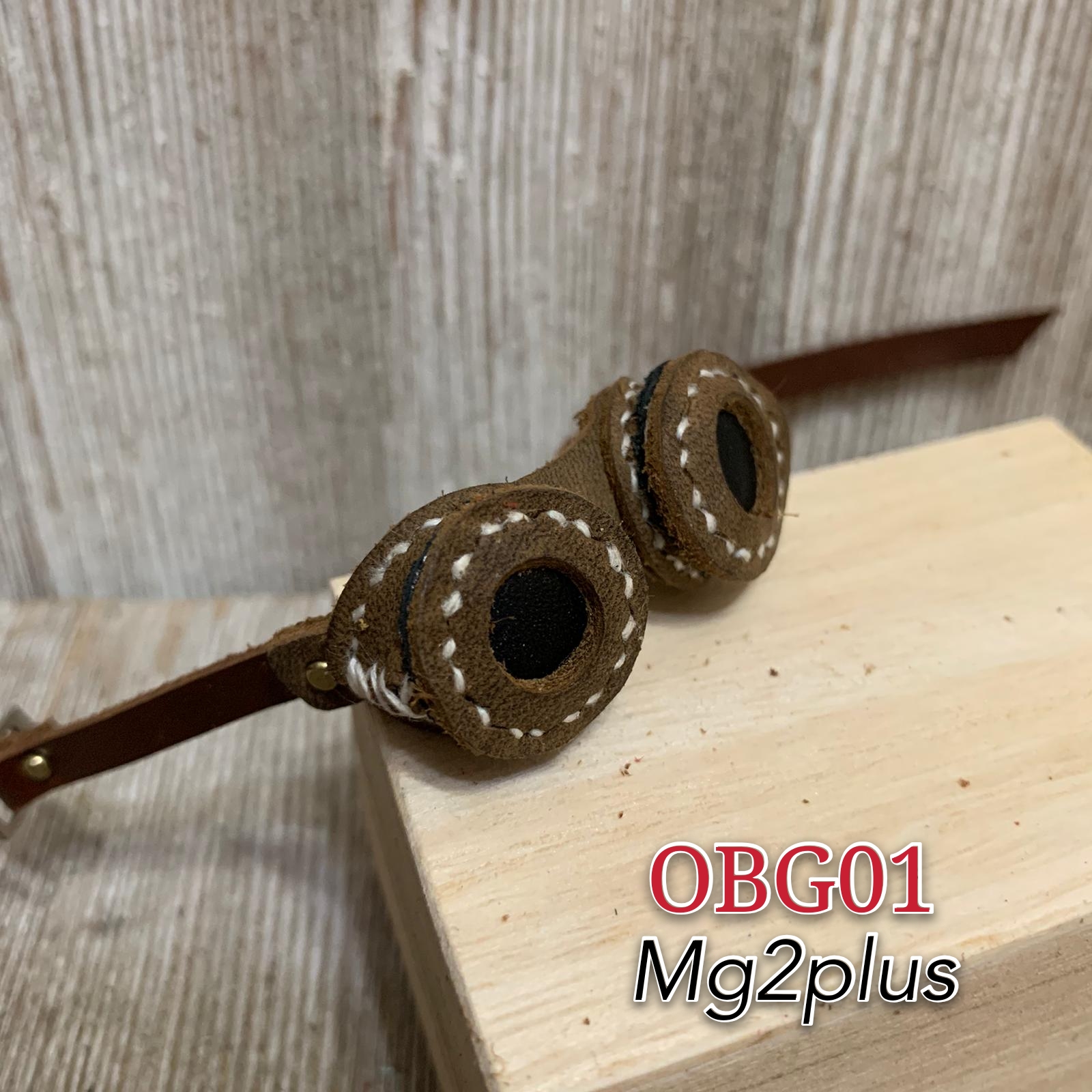 【MG2Plus】Ob11/nendoroid doll 真皮手作蒸汽朋克風格 Handmade leather steampunk eye mask 