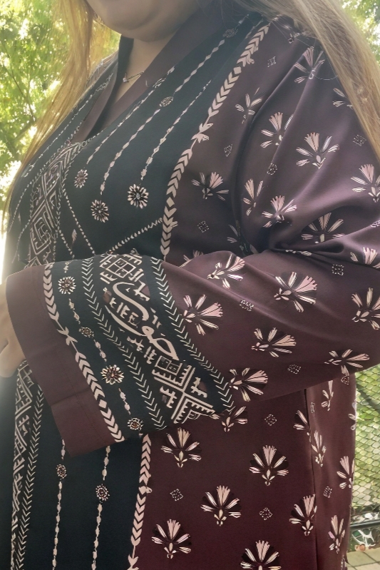 ARABIAN Premium Satin - Maroon Black