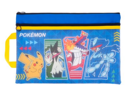 Pokémon F4雙拉鍊布文件袋連手挽