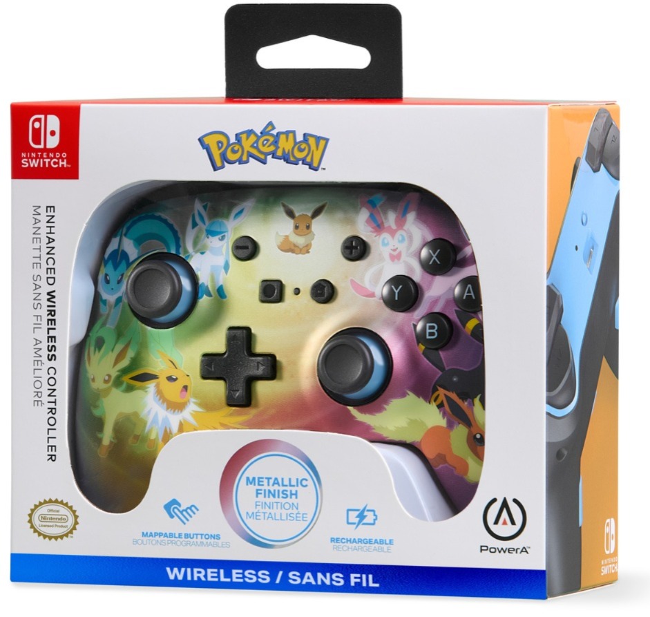 NS PowerA 增強型無線控制器 (伊布進化) / Enhanced Wireless Controller (Eevee Evolutions) 香港行貨 任天堂官方授權產品 NSGP0414-01 NSW-4069
