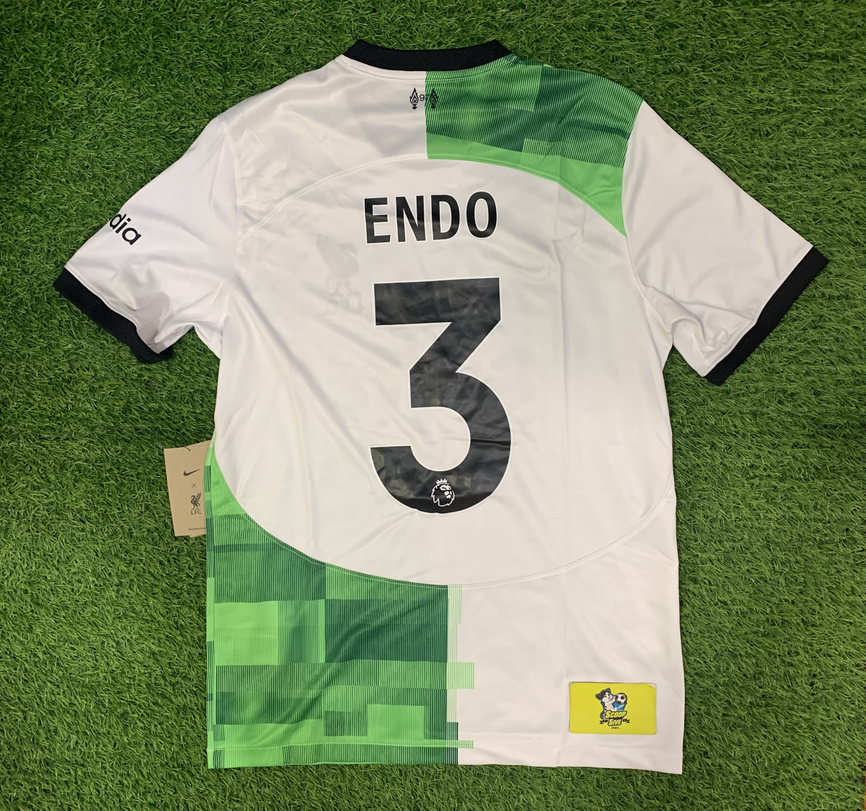 2023-24 利物浦 作客 球迷版 短袖 連3 Endo