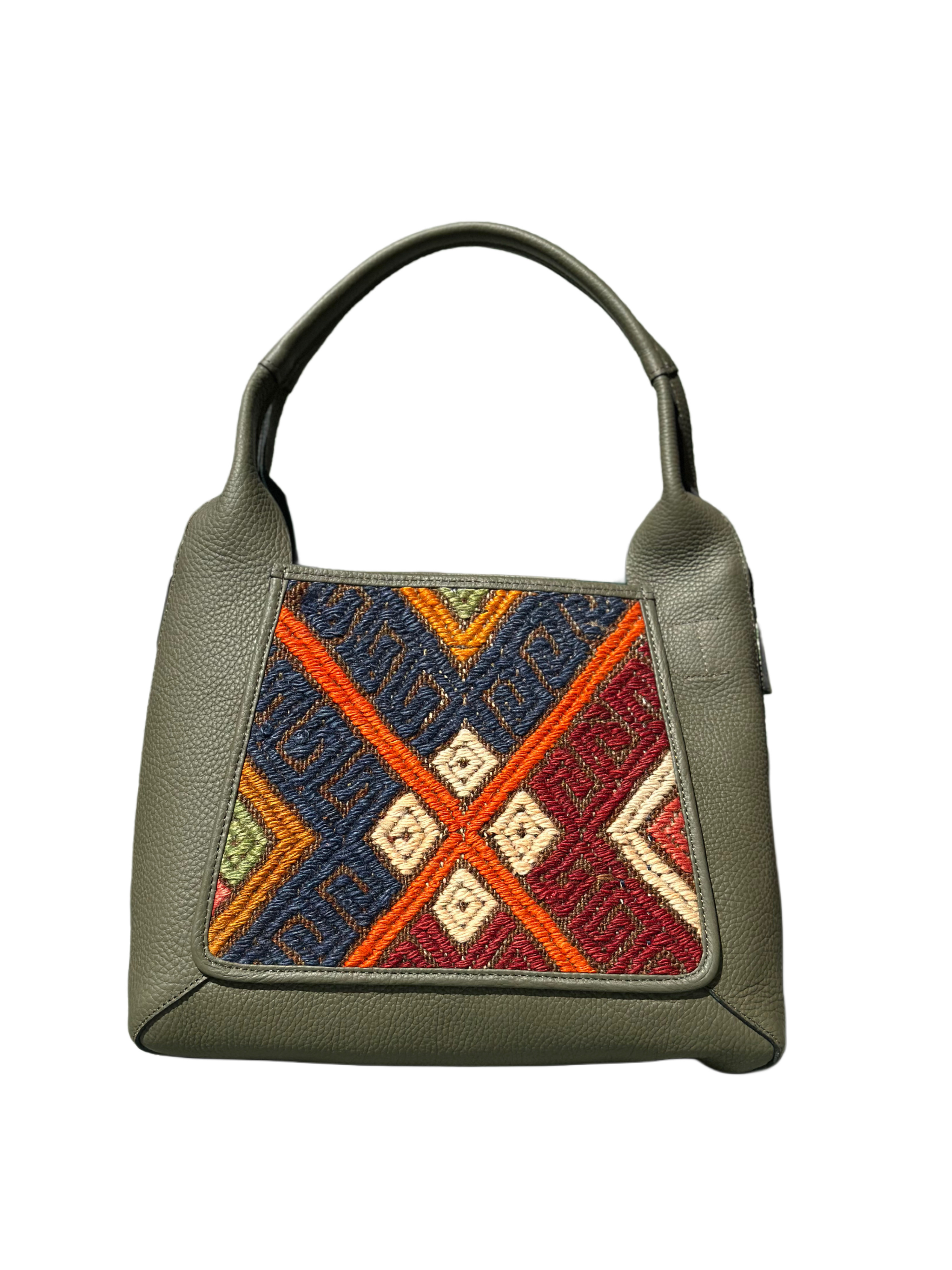 K29 土耳其真皮地氈手袋（墨綠色）