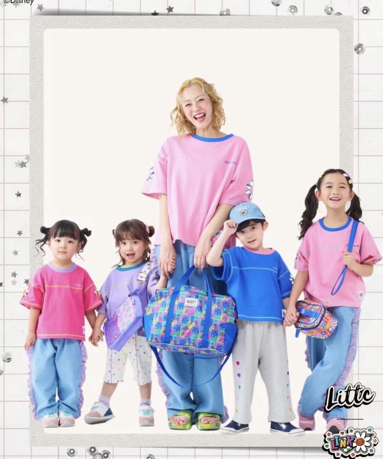 ▫️現貨▫️LittcX Link花花袖Tee