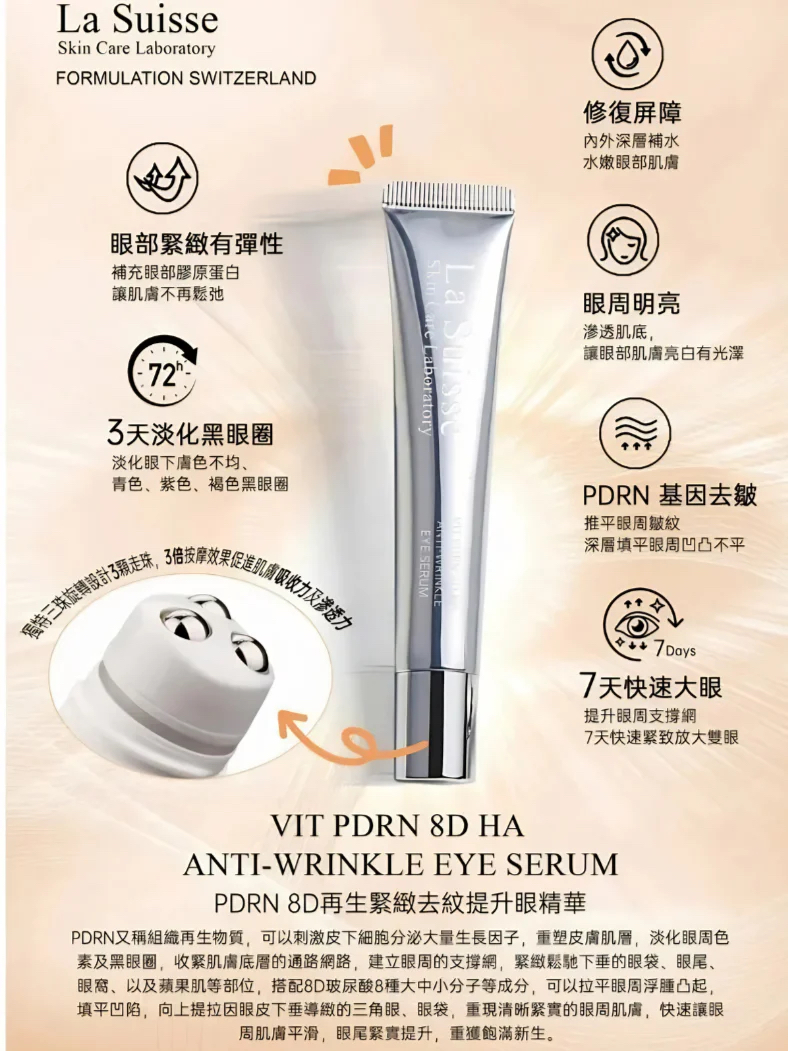 [美容展優惠✨] La Suisse PDRN 8D再生緊緻去紋提升眼精華