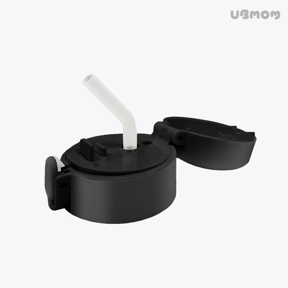 UBMOM PPSU吸管杯直通吸嘴連一觸式蓋套裝