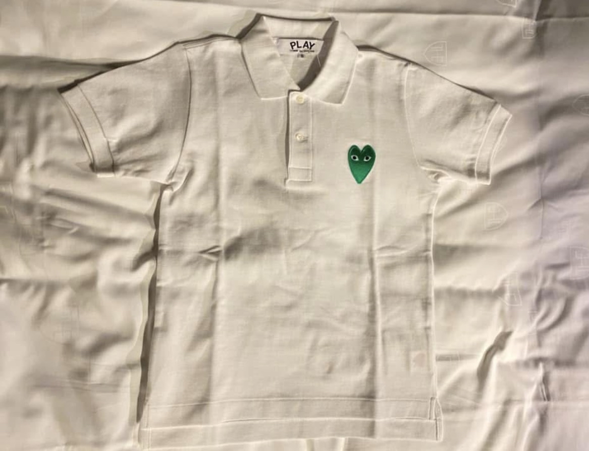 日本🇯🇵play 綠心心polo tee