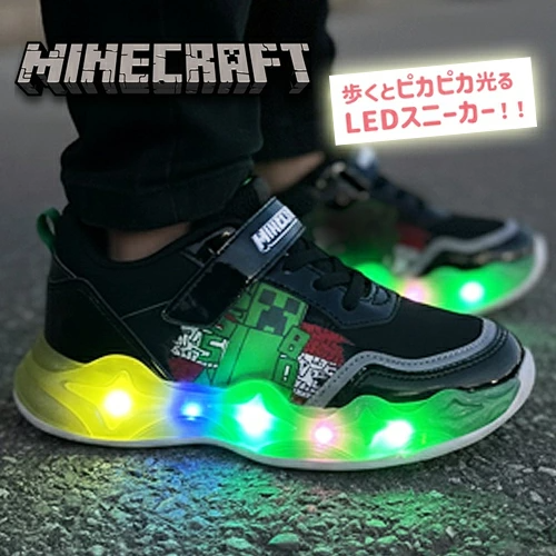 🆕【⭐訂購⭐】🇯🇵 日本直送 🌀#Minecraft 閃燈運動鞋🌀[PLGA-0077] [260813]